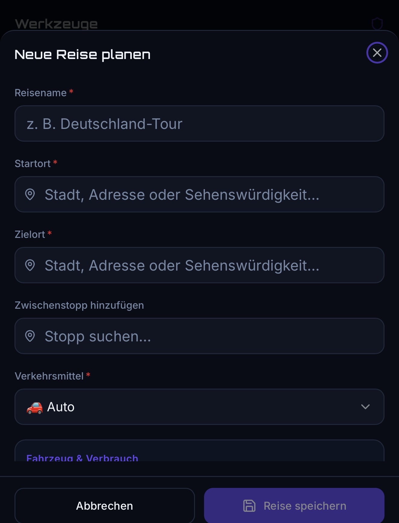 AE Terralink Routen planen